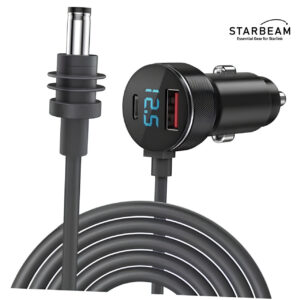 Starlink Mini 12/24V DC 3m LCD Screen Cigarette Lighter Power Cable